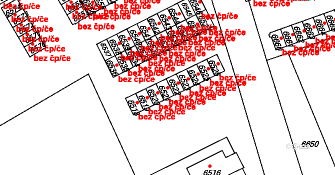 Žďár nad Sázavou 47216344 na parcele st. 6521 v KÚ Město Žďár, Katastrální mapa