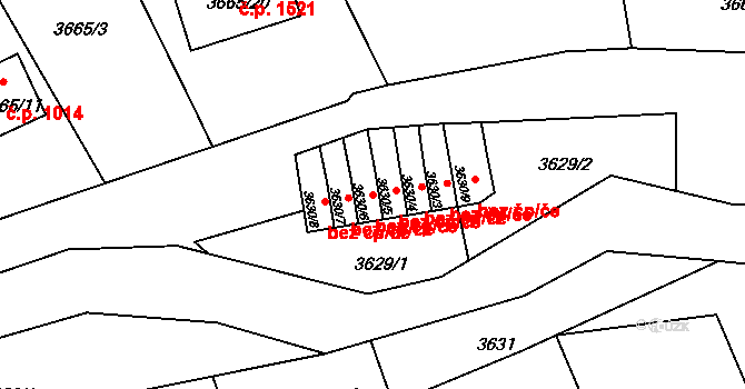 Frýdlant nad Ostravicí 49560344 na parcele st. 3630/6 v KÚ Frýdlant nad Ostravicí, Katastrální mapa