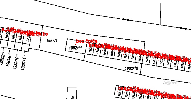 Nýřany 104236345 na parcele st. 1982/3 v KÚ Nýřany, Katastrální mapa