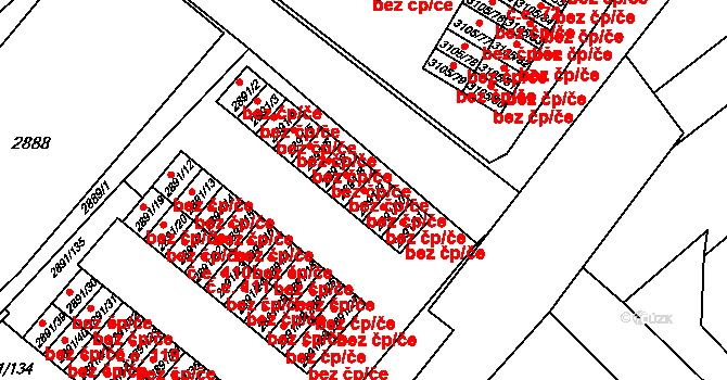 Orlová 38216345 na parcele st. 2891/9 v KÚ Poruba u Orlové, Katastrální mapa