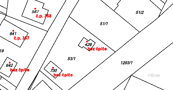 Strakonice 41913345 na parcele st. 429 v KÚ Dražejov u Strakonic, Katastrální mapa