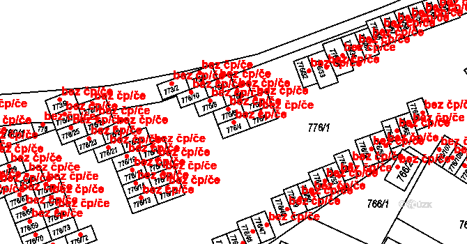 Jemnice 46542345 na parcele st. 776/4 v KÚ Jemnice, Katastrální mapa