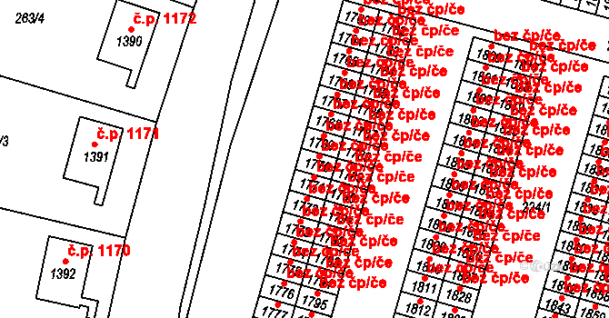 Český Brod 47954345 na parcele st. 1770 v KÚ Český Brod, Katastrální mapa