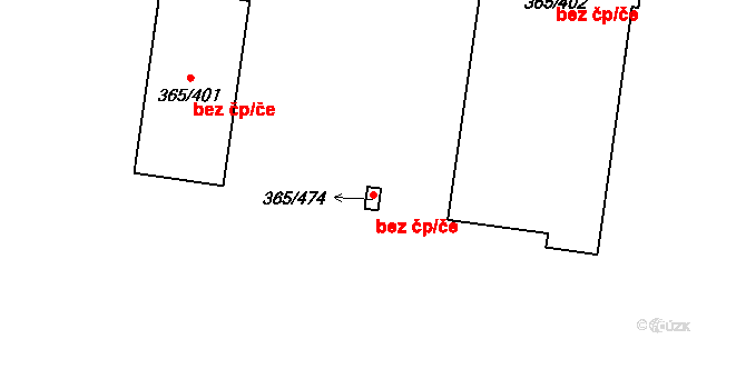 Litvínov 48243345 na parcele st. 365/474 v KÚ Záluží u Litvínova, Katastrální mapa