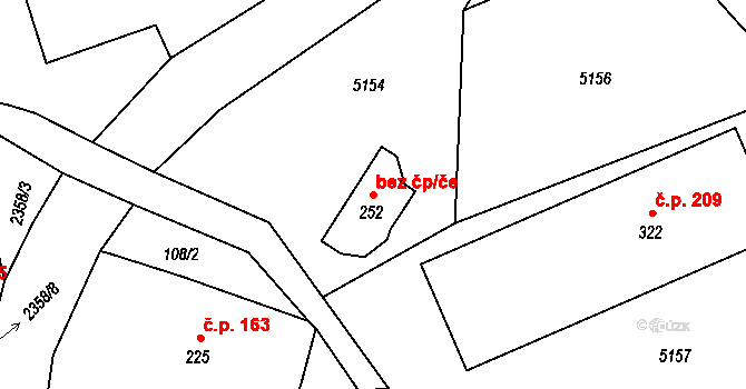 Borotín 48382345 na parcele st. 252 v KÚ Borotín u Boskovic, Katastrální mapa