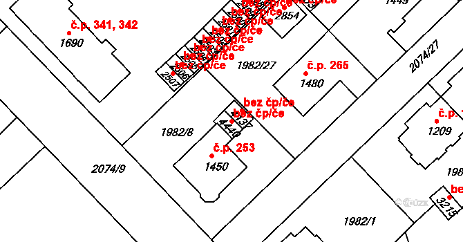 Trutnov 48538345 na parcele st. 4440 v KÚ Trutnov, Katastrální mapa