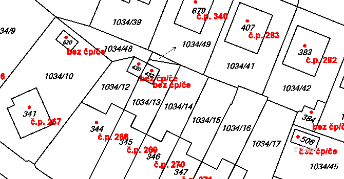 Jistebnice 47430346 na parcele st. 432 v KÚ Jistebnice, Katastrální mapa