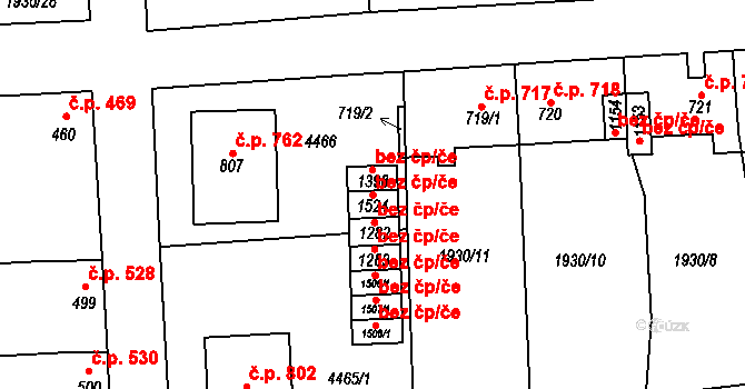 Hrušovany nad Jevišovkou 48755346 na parcele st. 1524 v KÚ Hrušovany nad Jevišovkou, Katastrální mapa