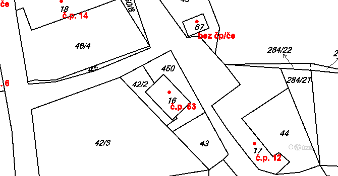 Snopoušovy 13, Dolní Lukavice, Katastrální mapa