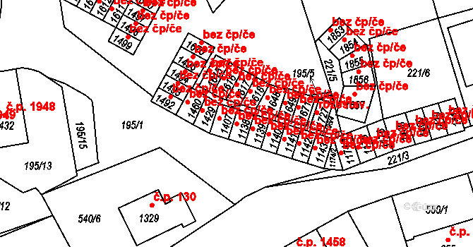 Nový Jičín 38945347 na parcele st. 1138 v KÚ Nový Jičín-Dolní Předměstí, Katastrální mapa