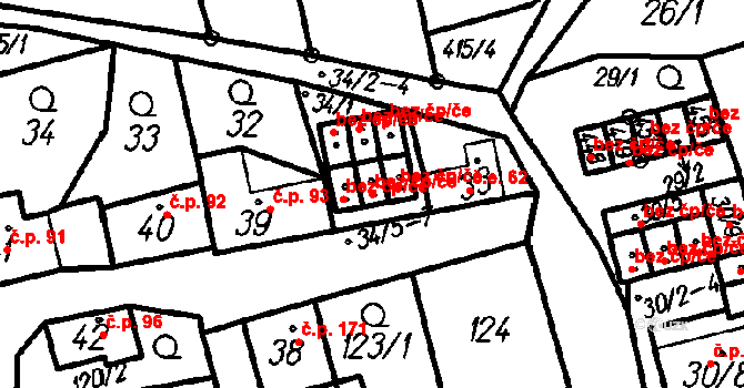 Oloví 44383347 na parcele st. 34/6 v KÚ Oloví, Katastrální mapa