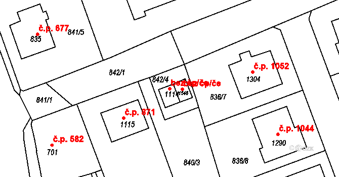 Bakov nad Jizerou 45280347 na parcele st. 1114 v KÚ Bakov nad Jizerou, Katastrální mapa