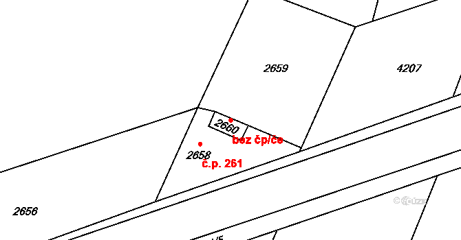 Klimkovice 49423347 na parcele st. 2660 v KÚ Klimkovice, Katastrální mapa