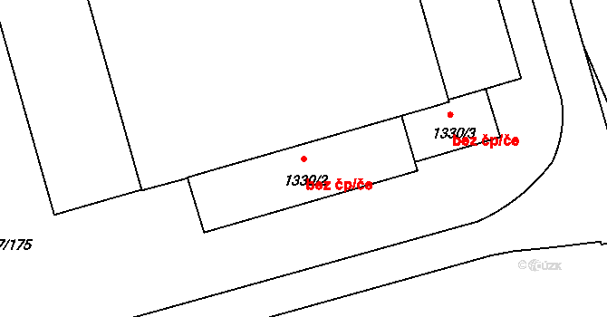 Praha 50041347 na parcele st. 1330/2 v KÚ Běchovice, Katastrální mapa