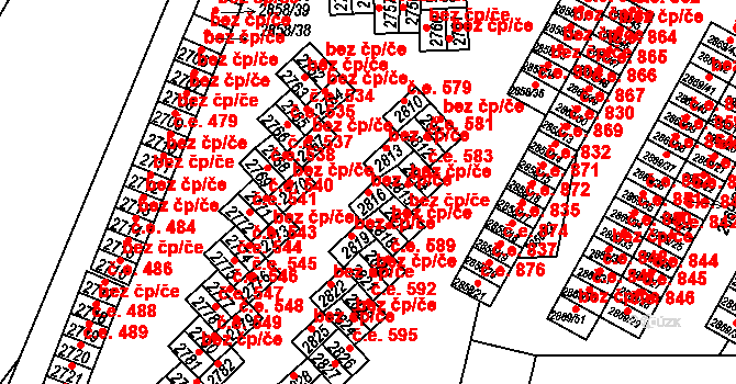 Lovosice 41122348 na parcele st. 2816 v KÚ Lovosice, Katastrální mapa
