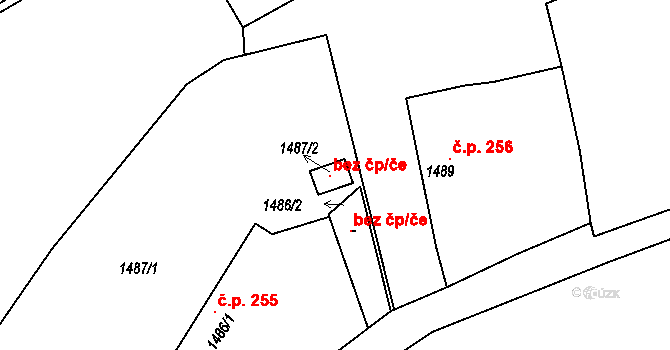 Kopřivnice 115593349 na parcele st. 1487/2 v KÚ Kopřivnice, Katastrální mapa