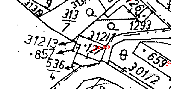 Jablonné v Podještědí 268 na parcele st. 127 v KÚ Jablonné v Podještědí, Katastrální mapa