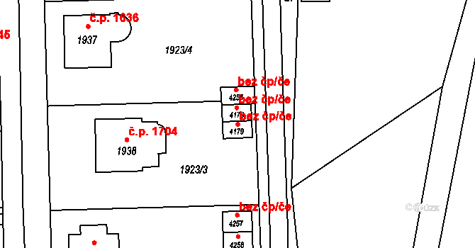 Šumperk 42027349 na parcele st. 4179 v KÚ Šumperk, Katastrální mapa