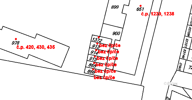 Nový Jičín 44840349 na parcele st. 914 v KÚ Nový Jičín-Horní Předměstí, Katastrální mapa