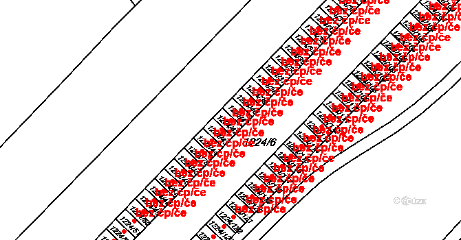 Teplice 49185349 na parcele st. 1224/42 v KÚ Teplice-Trnovany, Katastrální mapa