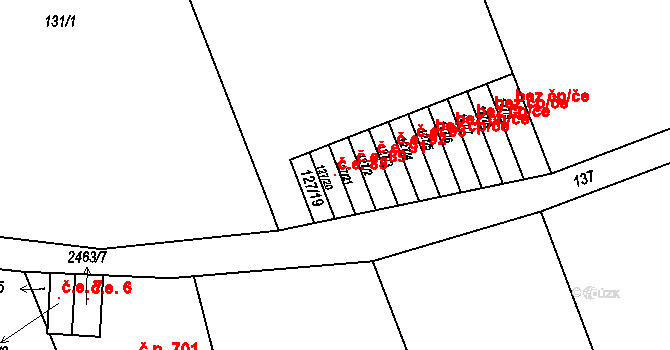 Pohořelice 88 na parcele st. 127/20 v KÚ Pohořelice nad Jihlavou, Katastrální mapa