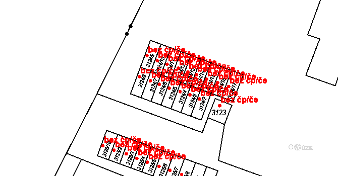 Třinec 48406350 na parcele st. 3124/5 v KÚ Lyžbice, Katastrální mapa
