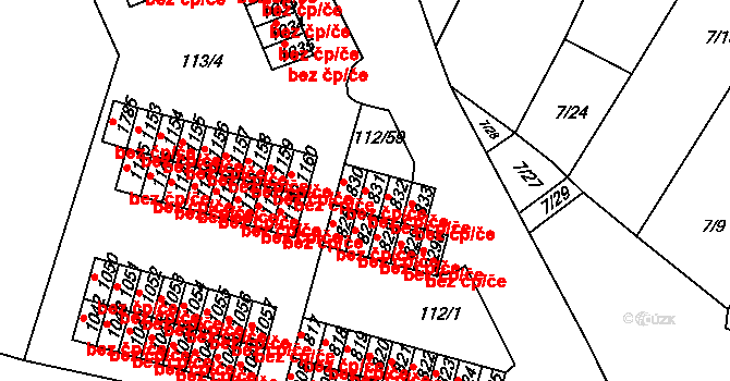 Třebíč 38367351 na parcele st. 831 v KÚ Podklášteří, Katastrální mapa