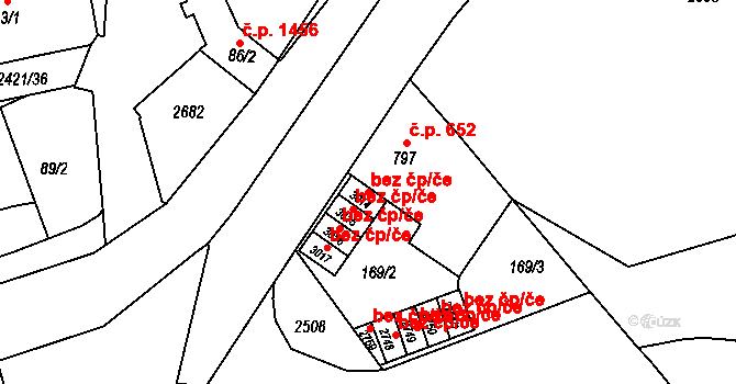 Hranice 38784351 na parcele st. 3014 v KÚ Hranice, Katastrální mapa