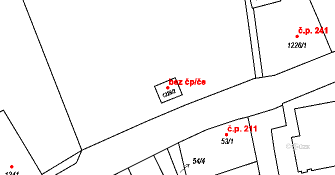 Liberec 40823351 na parcele st. 1228/2 v KÚ Ruprechtice, Katastrální mapa