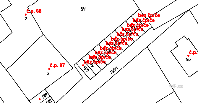 Vamberk 44245351 na parcele st. 177 v KÚ Merklovice, Katastrální mapa