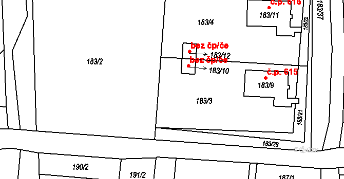 Suchdol nad Lužnicí 47512351 na parcele st. 183/10 v KÚ Suchdol nad Lužnicí, Katastrální mapa