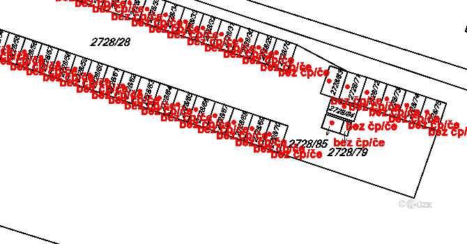 Holešov 47593351 na parcele st. 2728/68 v KÚ Holešov, Katastrální mapa