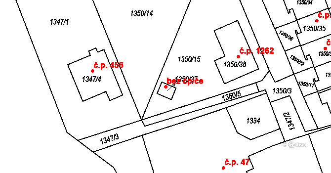 Havířov 77919351 na parcele st. 1350/37 v KÚ Šumbark, Katastrální mapa