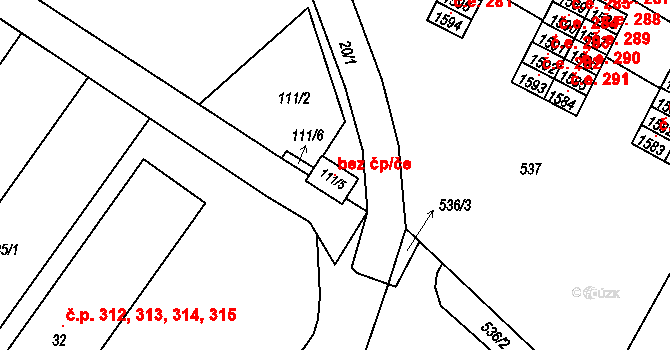 Ostopovice 115458352 na parcele st. 111/5 v KÚ Ostopovice, Katastrální mapa