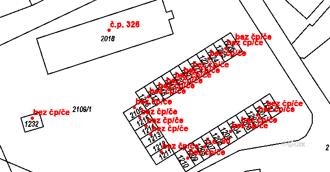 Pacov 49502352 na parcele st. 1218 v KÚ Pacov, Katastrální mapa
