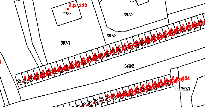 Kamenná 73, Jílové na parcele st. 685 v KÚ Jílové u Děčína, Katastrální mapa