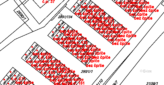 Orlová 38216353 na parcele st. 2891/53 v KÚ Poruba u Orlové, Katastrální mapa