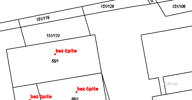 Sedlec 40547353 na parcele st. 65/3 v KÚ Sedlec u Českých Budějovic, Katastrální mapa