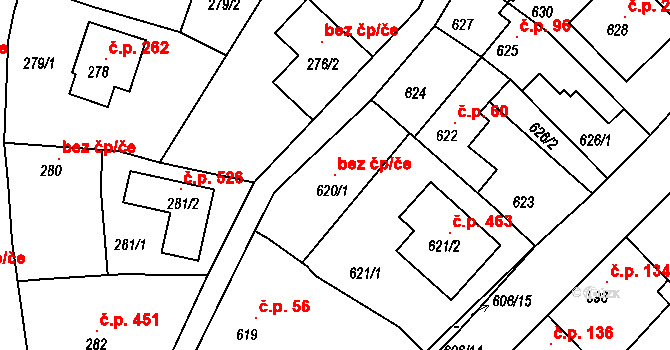 Lipůvka 96427353 na parcele st. 620/1 v KÚ Lipůvka, Katastrální mapa