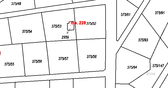 Úšovice 237, Mariánské Lázně, Katastrální mapa