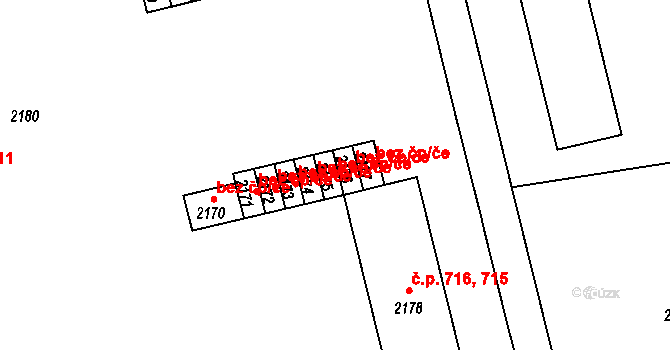 Mohelnice 39000354 na parcele st. 2175 v KÚ Mohelnice, Katastrální mapa