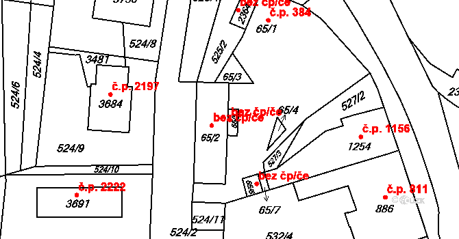 Hořice 39787354 na parcele st. 65/5 v KÚ Hořice v Podkrkonoší, Katastrální mapa