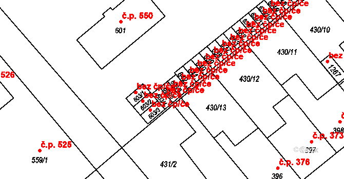 Sezemice 42083354 na parcele st. 603/5 v KÚ Sezemice nad Loučnou, Katastrální mapa