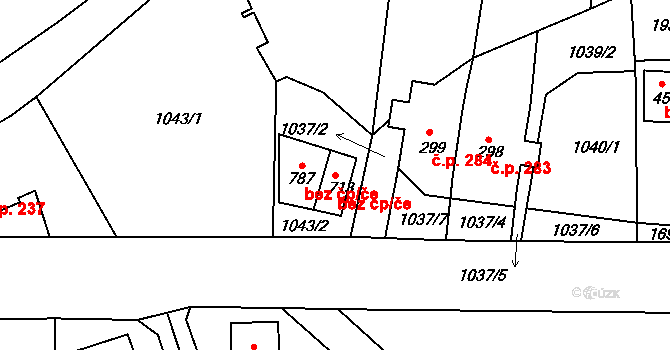 Hazlov 49814354 na parcele st. 713 v KÚ Hazlov, Katastrální mapa
