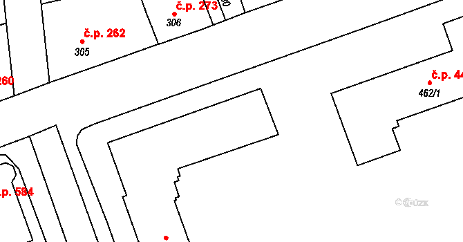 Holýšov 445 na parcele st. 303/3 v KÚ Holýšov, Katastrální mapa