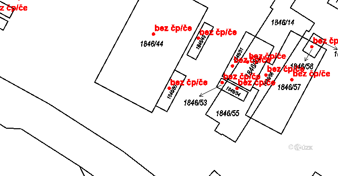 Třinec 87647354 na parcele st. 1846/50 v KÚ Třinec, Katastrální mapa