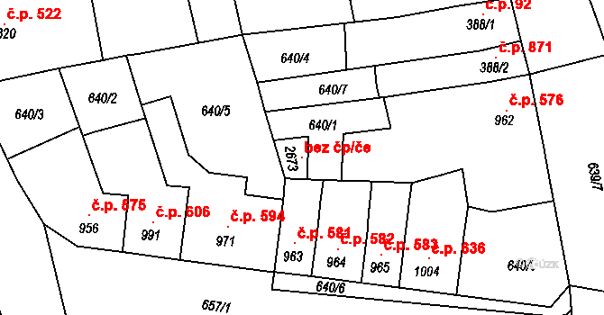 Kojetín 100023355 na parcele st. 2673 v KÚ Kojetín, Katastrální mapa