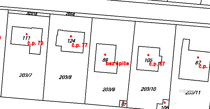 Borek 66, Katastrální mapa