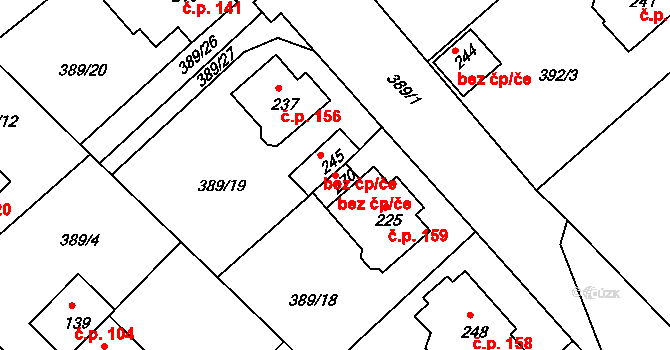 Merklín 39674355 na parcele st. 270 v KÚ Merklín u Karlových Var, Katastrální mapa