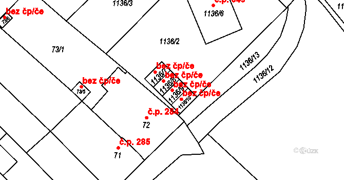 Zbýšov 39836355 na parcele st. 1136/9 v KÚ Zbýšov u Oslavan, Katastrální mapa